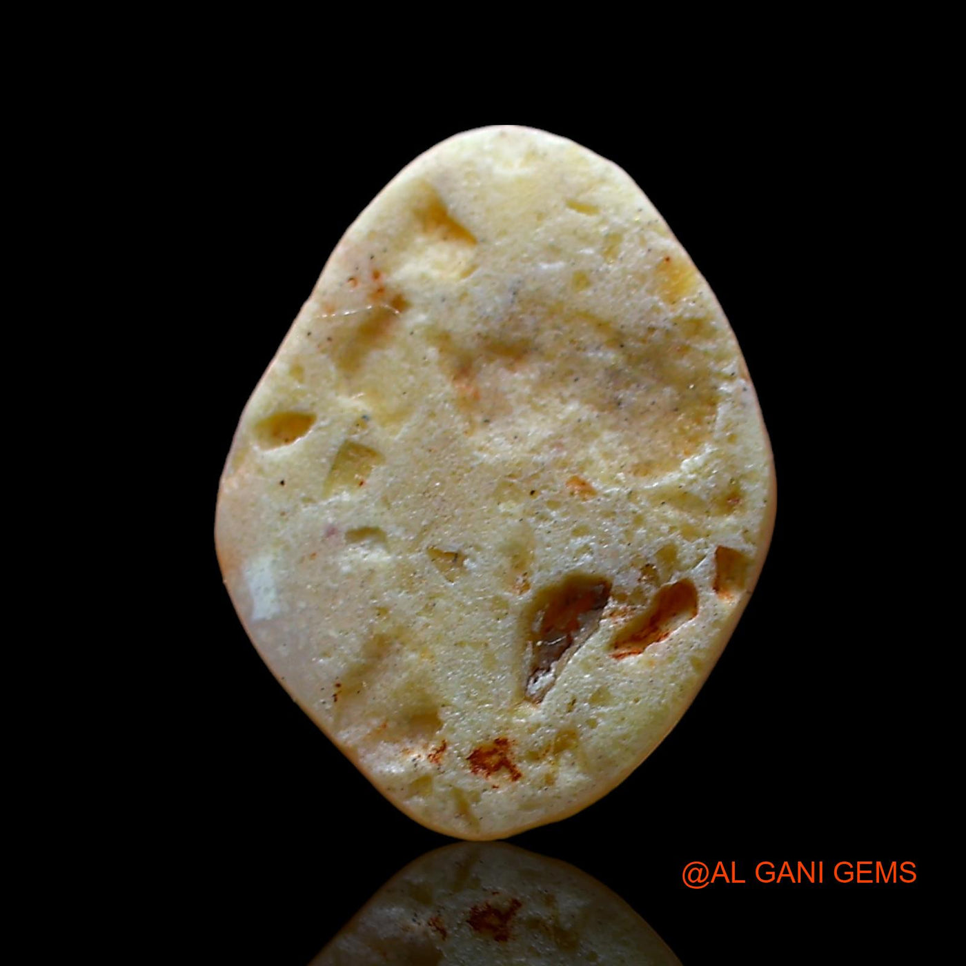 1.00 Cts Natural Australian Fire Opal Loose Gemstone Fancy Cabochon 12x9x2 mm AD-989