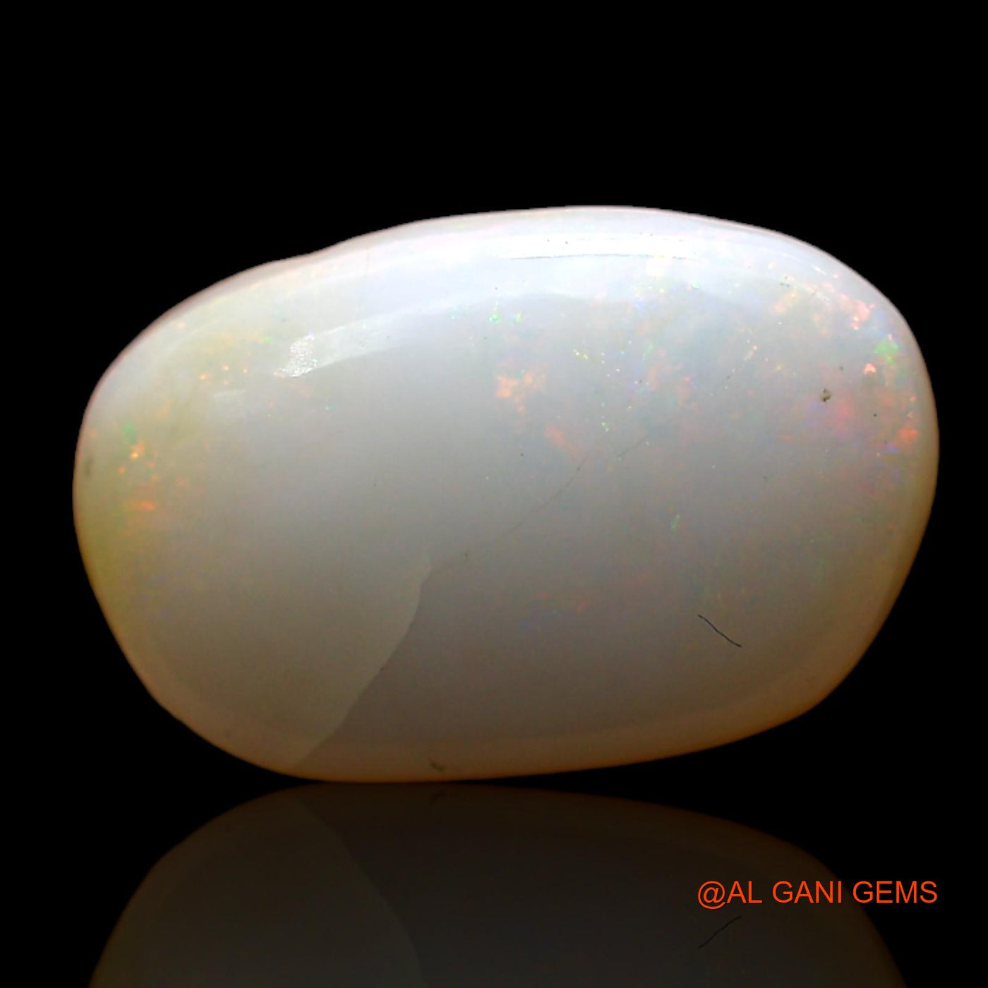 3.00 Cts Natural Australian Fire Opal Loose Gemstone Oval Cabochon 14x9x3 mm AD-98