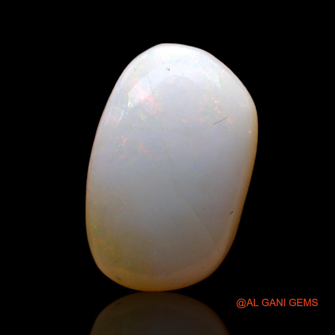 3.00 Cts Natural Australian Fire Opal Loose Gemstone Oval Cabochon 14x9x3 mm AD-98