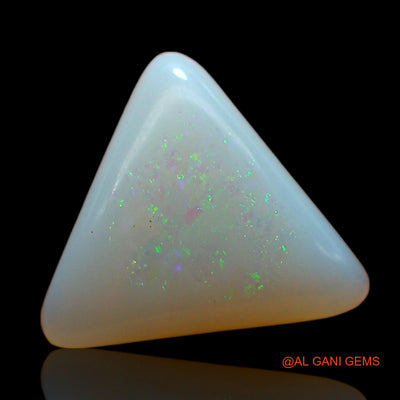 Natural Untreated Fire Opal Loose Gemstone Trillion Cabochon From Australia 1.00 Cts 9x9x3 mm AD-990