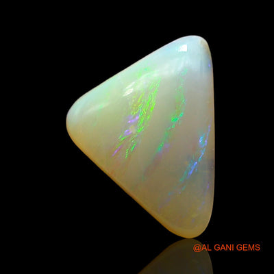 Natural Untreated Fire Opal Loose Gemstone Trillion Cabochon From Australia 1.00 Cts 10x8x3 mm AD-993