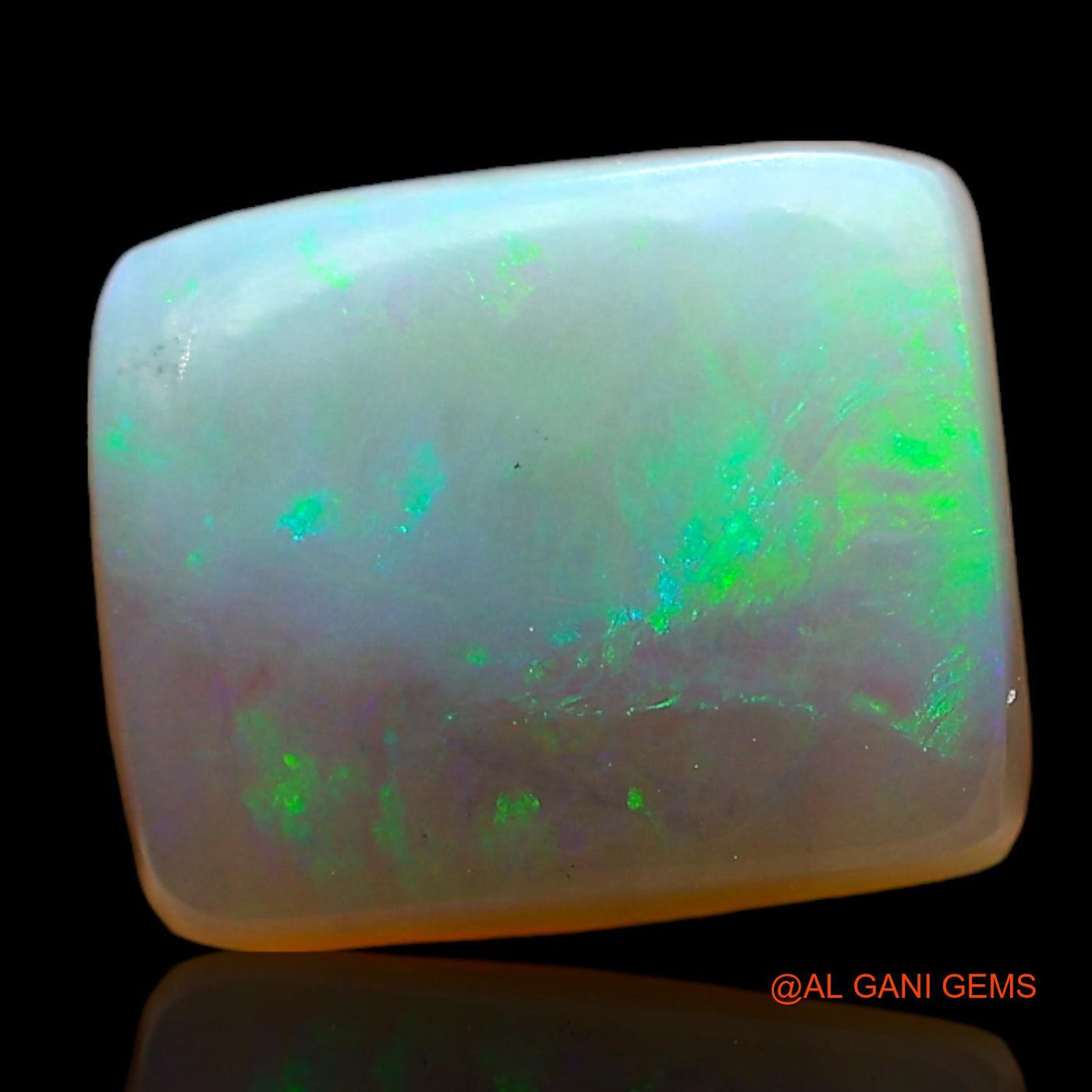 2.00 Cts Natural Australian Fire Opal Loose Gemstone Square Cabochon 9x7x3 mm AD-994