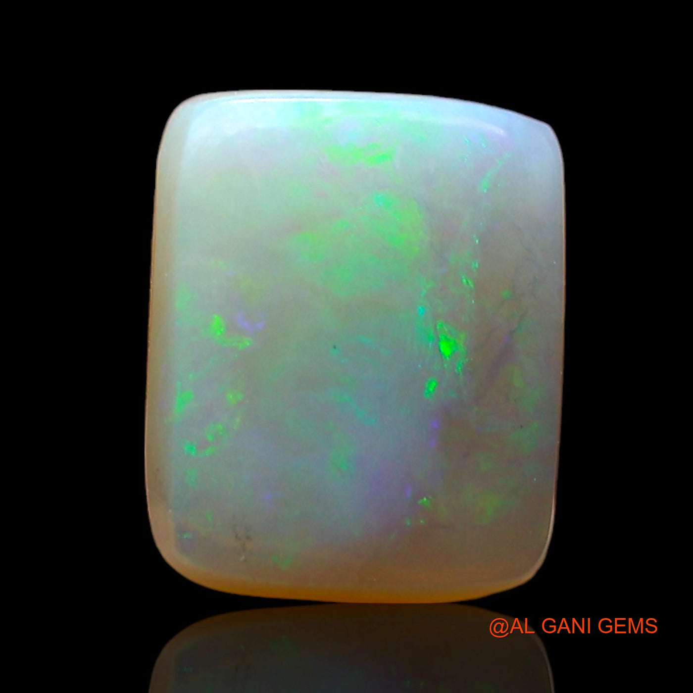 2.00 Cts Natural Australian Fire Opal Loose Gemstone Square Cabochon 9x7x3 mm AD-994