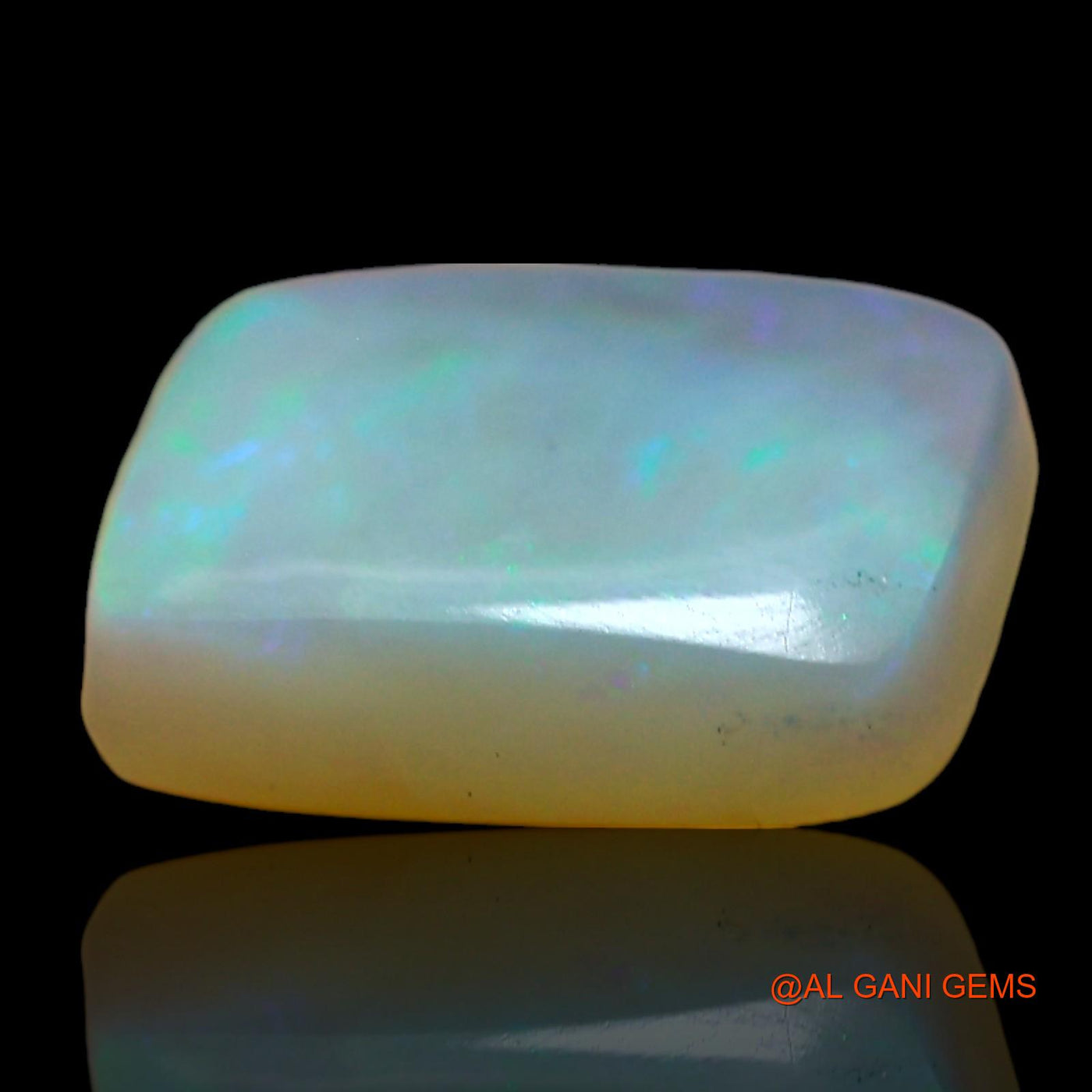 2.00 Cts Natural Australian Fire Opal Loose Gemstone Square Cabochon 9x7x3 mm AD-994