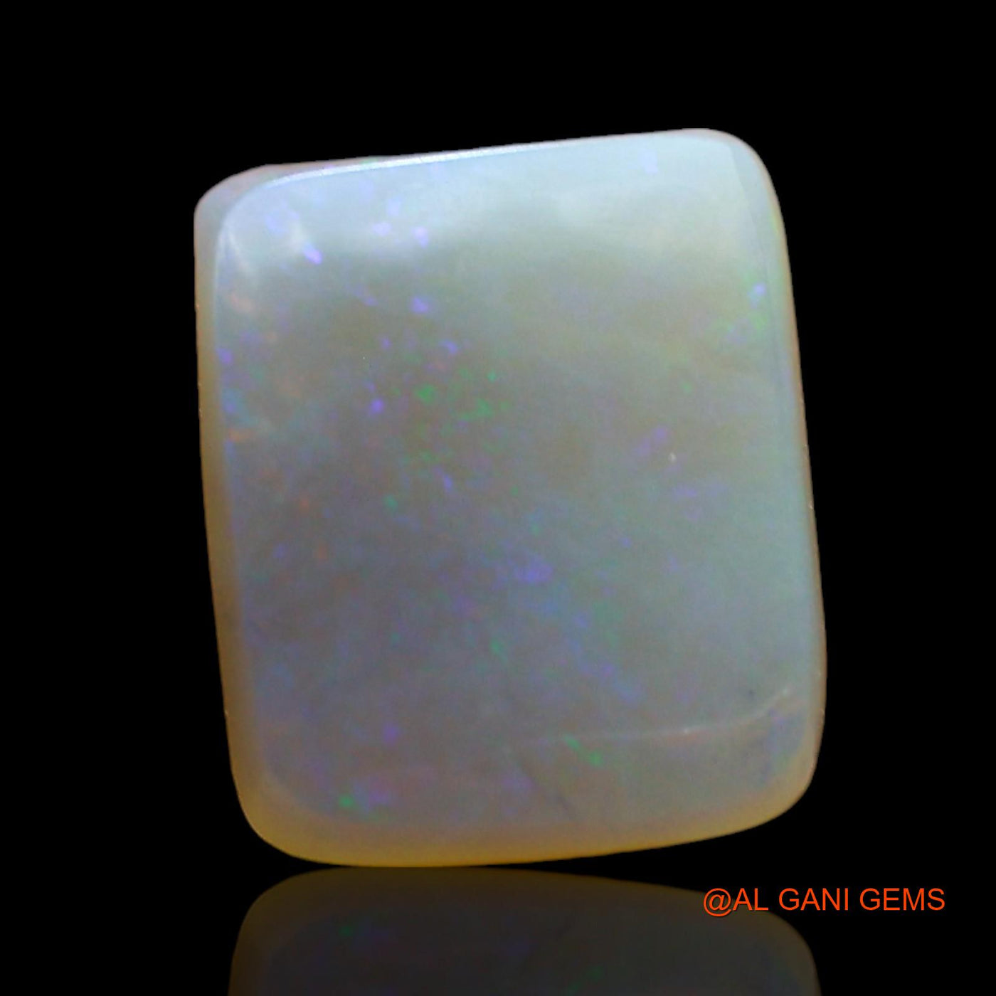 2.00 Cts Natural Australian Fire Opal Loose Gemstone Square Cabochon 9x7x3 mm AD-994