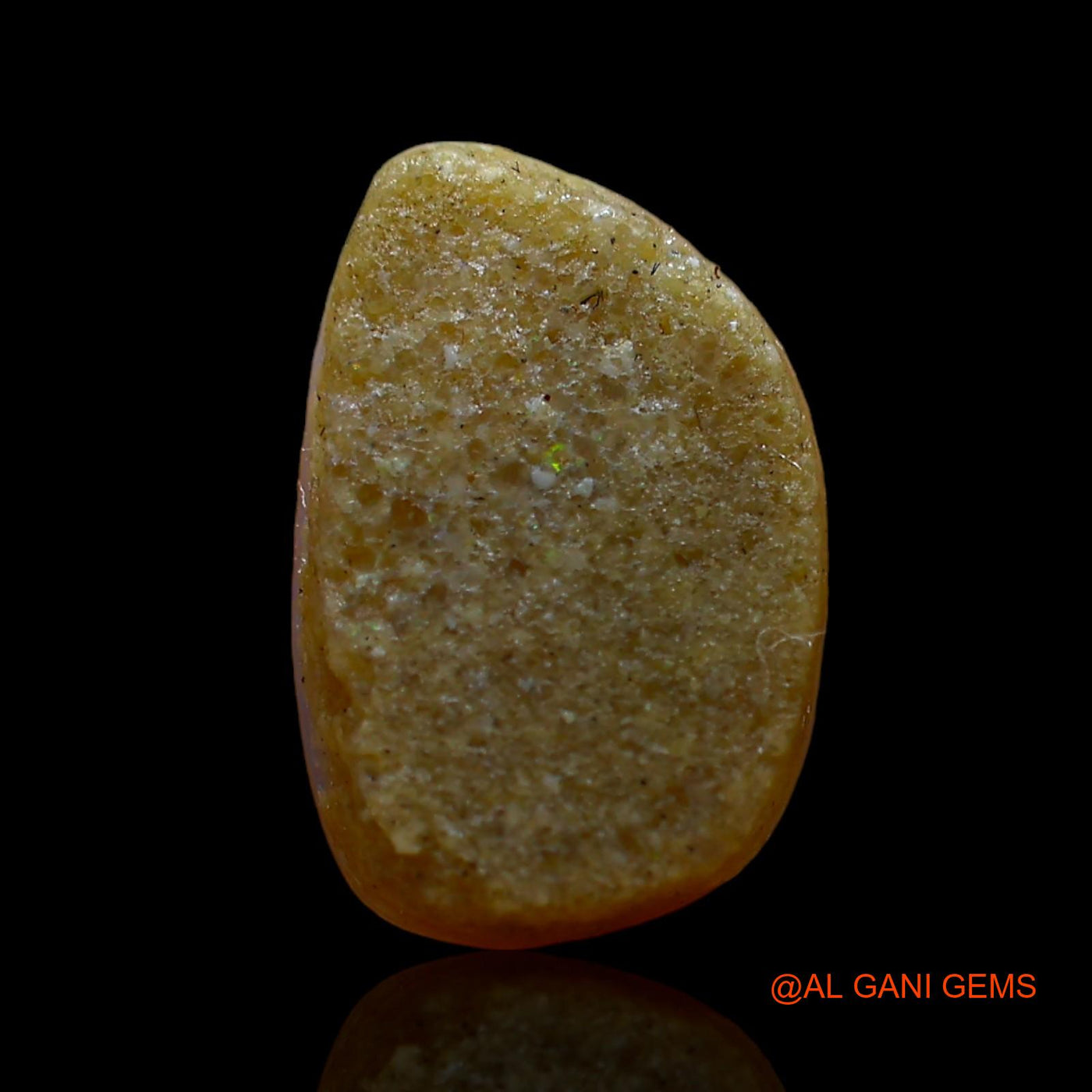1.00 Cts Natural Australian Fire Opal Loose Gemstone Fancy Cabochon 10x7x3 mm AD-995