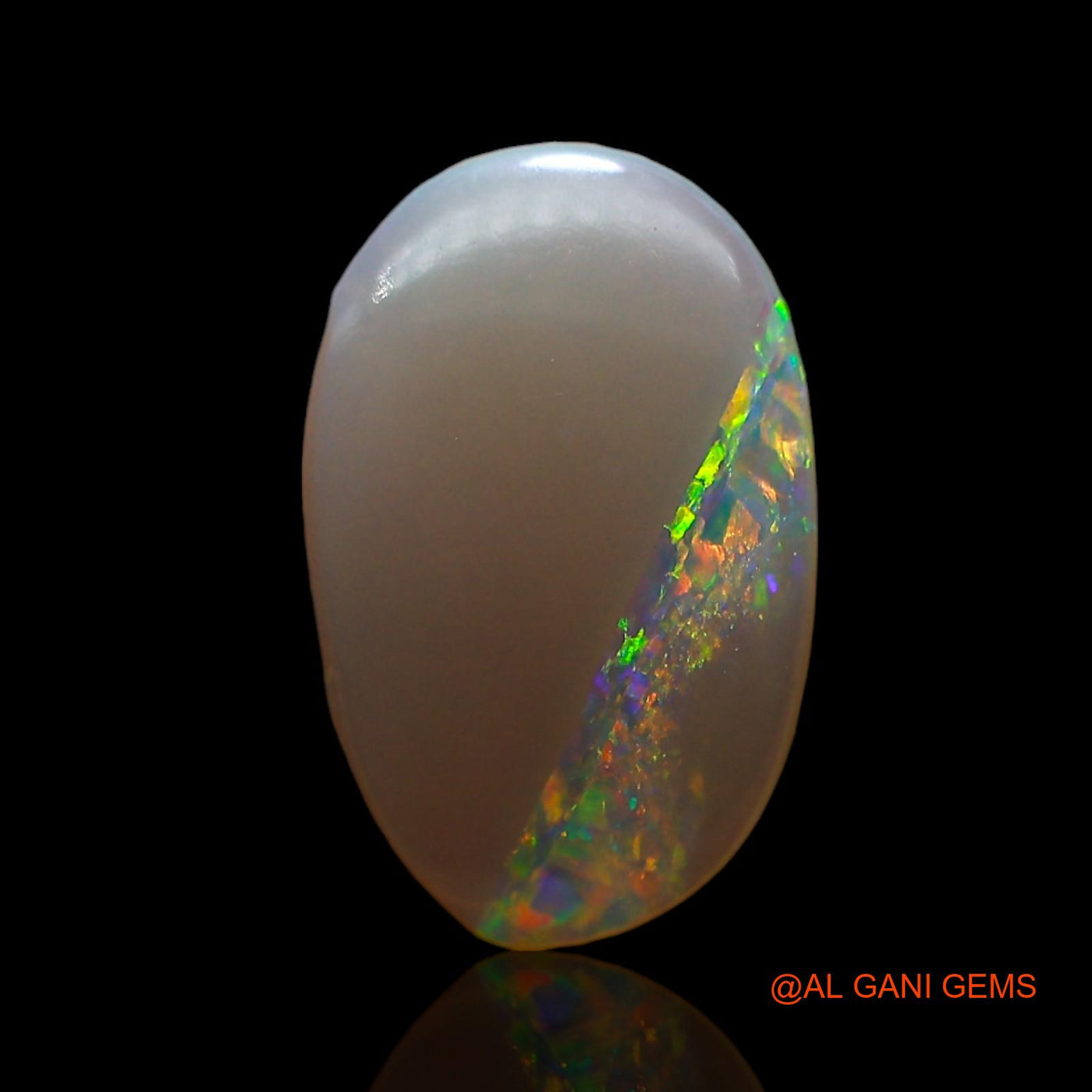 1.00 Cts Natural Australian Fire Opal Loose Gemstone Oval Cabochon 11x7x1 mm AD-997