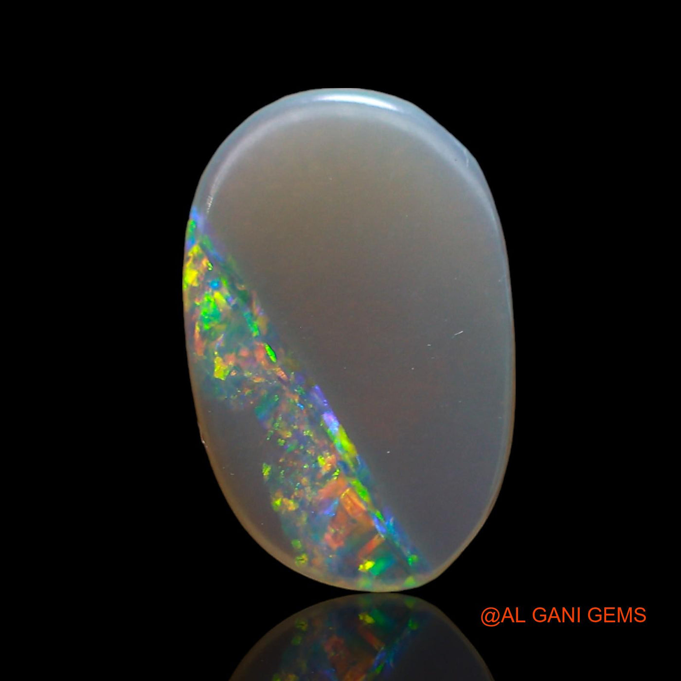 1.00 Cts Natural Australian Fire Opal Loose Gemstone Oval Cabochon 11x7x1 mm AD-997