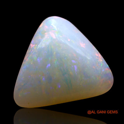 1.00 Cts Natural Australian Fire Opal Loose Gemstone Trillion Cabochon 9x8x3 mm AD-999