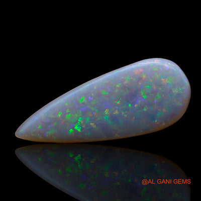 Natural Fire Opal Gemstone 3.00 Cts Loose Pear Cabochon From Australia 22x9x2 mm AE-101