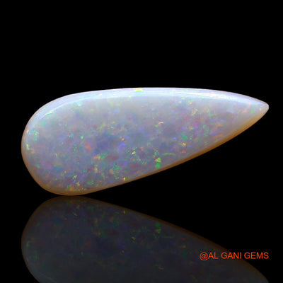 Natural Fire Opal Gemstone 3.00 Cts Loose Pear Cabochon From Australia 22x9x2 mm AE-101