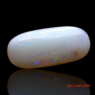 Natural Fire Opal Gemstone 3.00 Cts Loose Oval Cabochon From Australia 19x9x3 mm AE-106