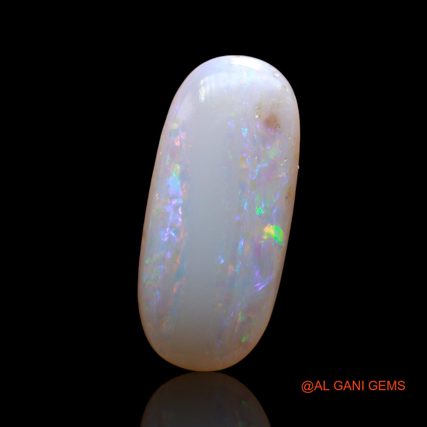 Natural Fire Opal Gemstone 3.00 Cts Loose Oval Cabochon From Australia 19x9x3 mm AE-106