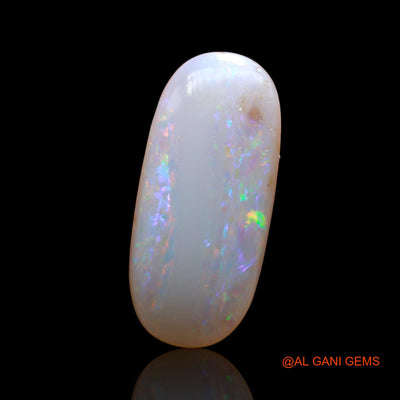 Natural Fire Opal Gemstone 3.00 Cts Loose Oval Cabochon From Australia 19x9x3 mm AE-106