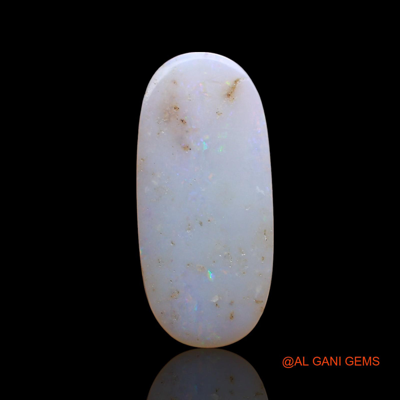 Natural Fire Opal Gemstone 3.00 Cts Loose Oval Cabochon From Australia 19x9x3 mm AE-106