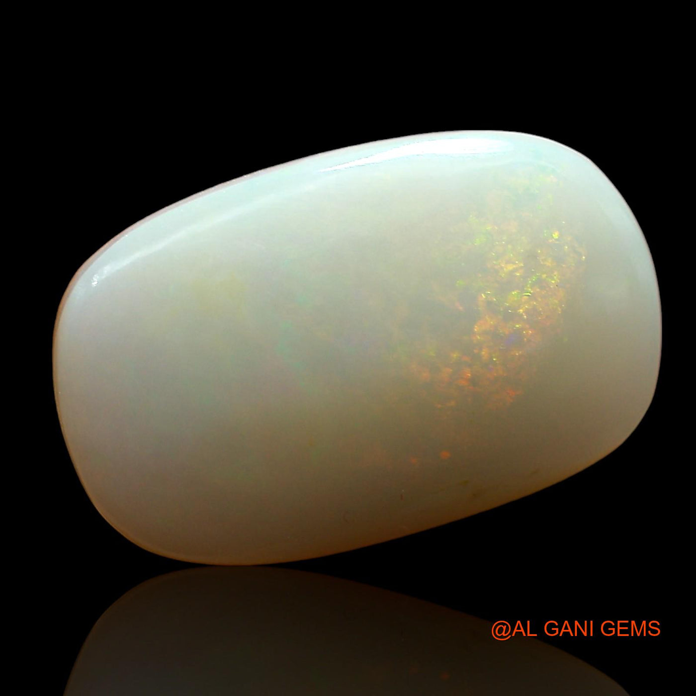 Natural Fire Opal Gemstone 5.00 Cts Loose Oval Cabochon From Australia 16x10x4 mm AE-107