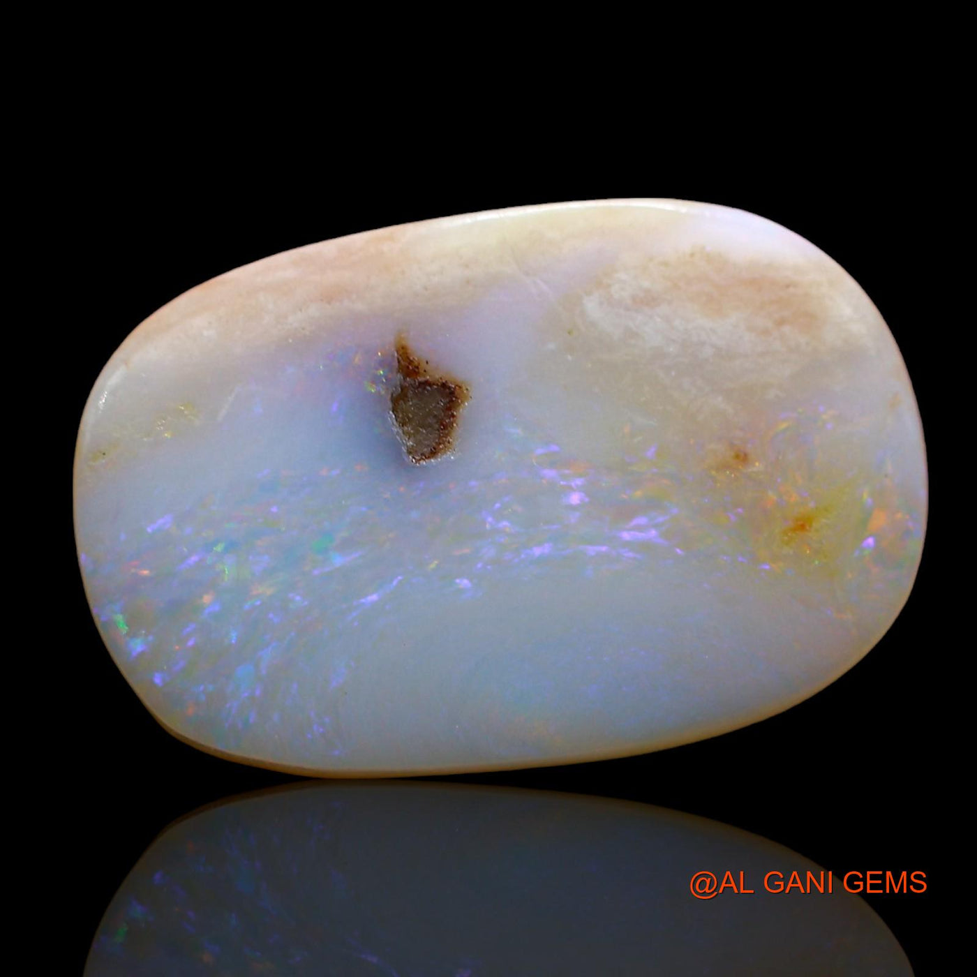 4.00 Cts Natural Australian Fire Opal Loose Gemstone Oval Cabochon 16x10x3 mm AE-109