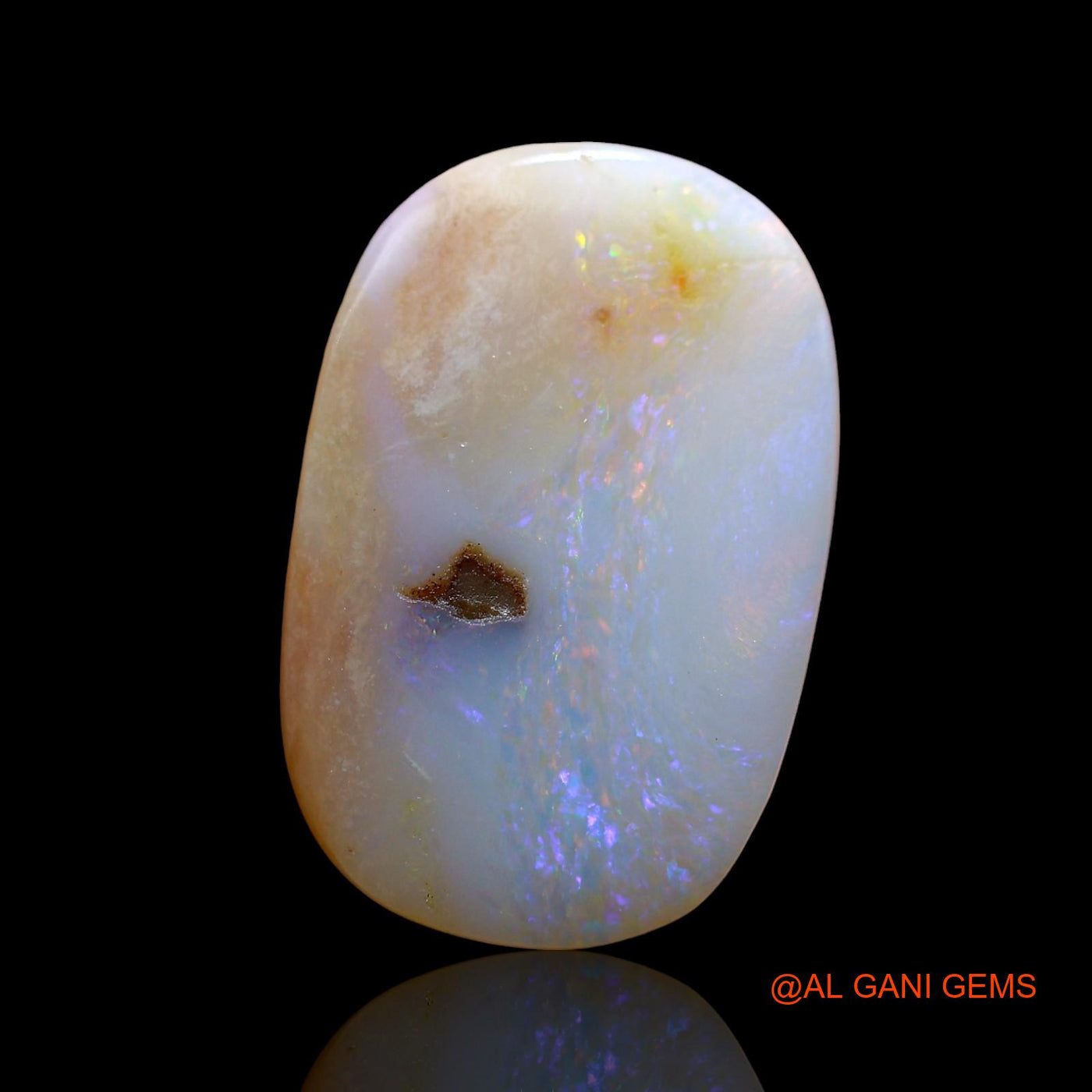 4.00 Cts Natural Australian Fire Opal Loose Gemstone Oval Cabochon 16x10x3 mm AE-109