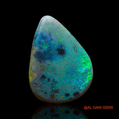 8.00 Cts Natural Australian Fire Opal Pear Cabochon Loose Gemstone For Jewelry 23x16x4 mm AE-10