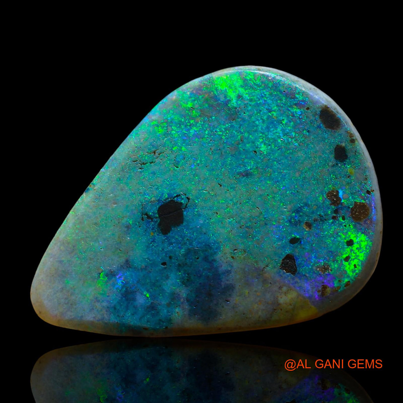 8.00 Cts Natural Australian Fire Opal Pear Cabochon Loose Gemstone For Jewelry 23x16x4 mm AE-10