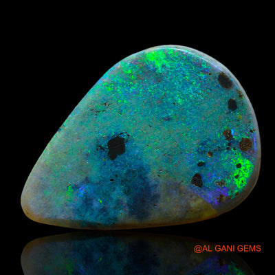8.00 Cts Natural Australian Fire Opal Pear Cabochon Loose Gemstone For Jewelry 23x16x4 mm AE-10