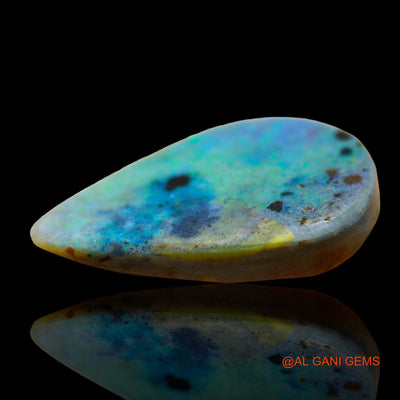 8.00 Cts Natural Australian Fire Opal Pear Cabochon Loose Gemstone For Jewelry 23x16x4 mm AE-10