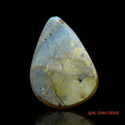 8.00 Cts Natural Australian Fire Opal Pear Cabochon Loose Gemstone For Jewelry 23x16x4 mm AE-10