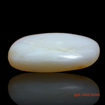 Natural Untreated Fire Opal Loose Gemstone Oval Cabochon From Australia 4.00 Cts 16x10x3 mm AE-110