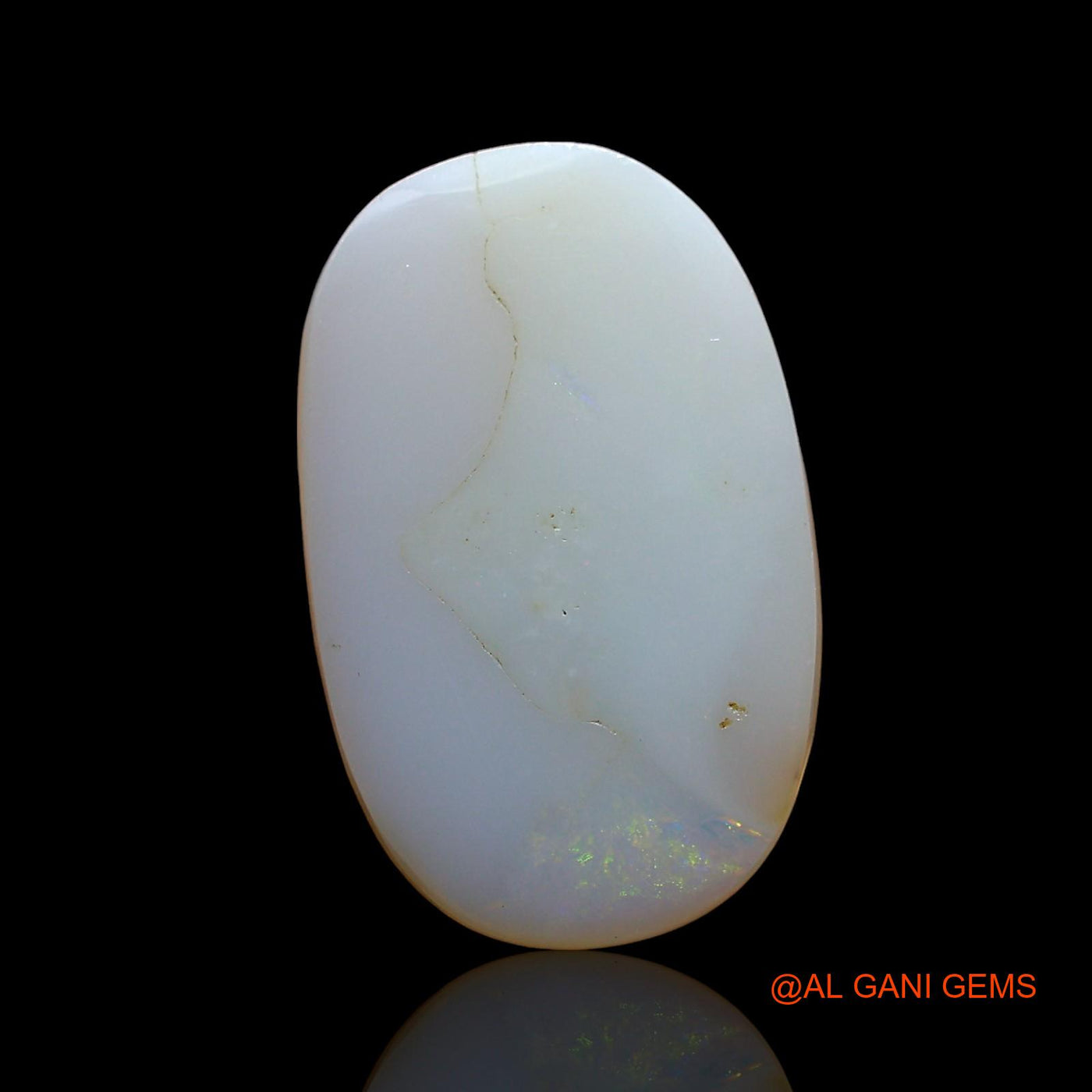 Natural Untreated Fire Opal Loose Gemstone Oval Cabochon From Australia 4.00 Cts 16x10x3 mm AE-110