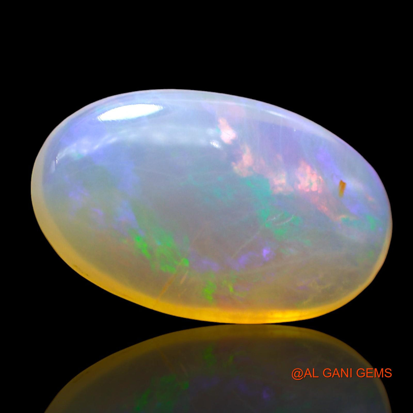 5.00 Cts Natural Australian Fire Opal Oval Cabochon Loose Gemstone For Jewelry 16x10x5 mm AE-111
