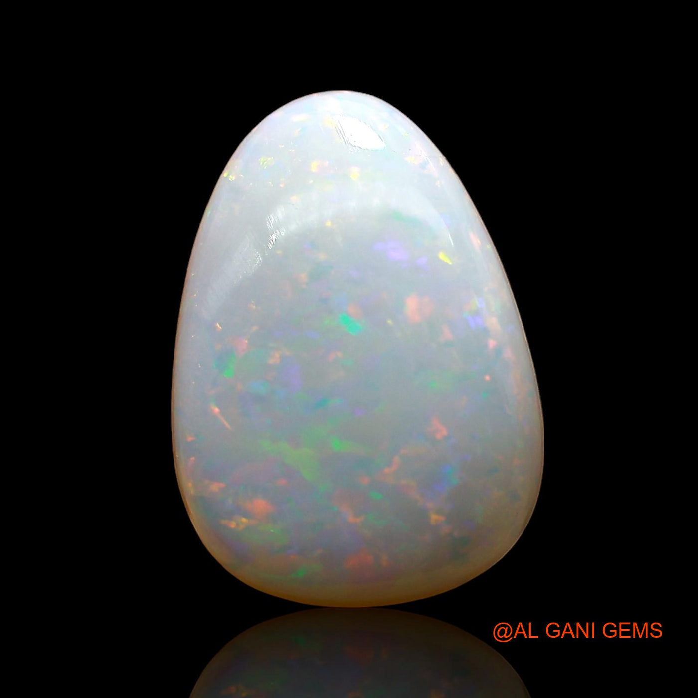 Natural Fire Opal Gemstone 4.00 Cts Loose Fancy Cabochon From Australia 15x11x4 mm AE-112