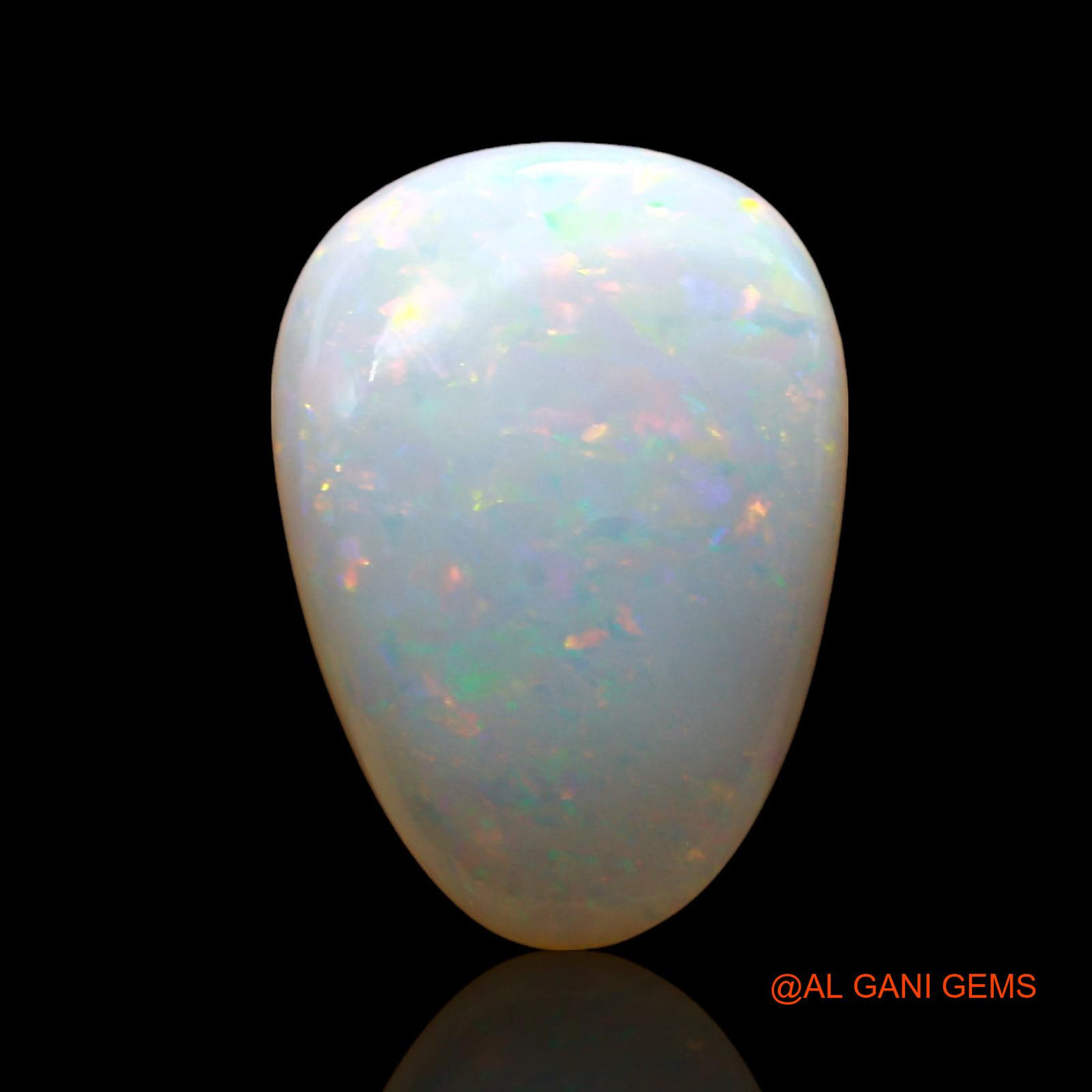 Natural Fire Opal Gemstone 4.00 Cts Loose Fancy Cabochon From Australia 15x11x4 mm AE-112