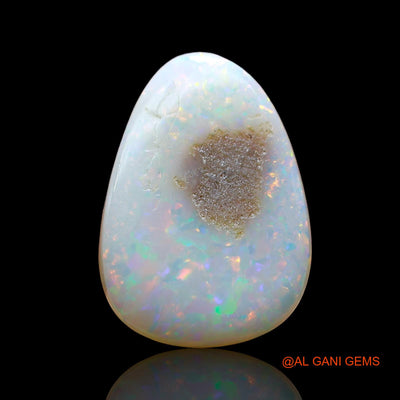 Natural Fire Opal Gemstone 4.00 Cts Loose Fancy Cabochon From Australia 15x11x4 mm AE-112