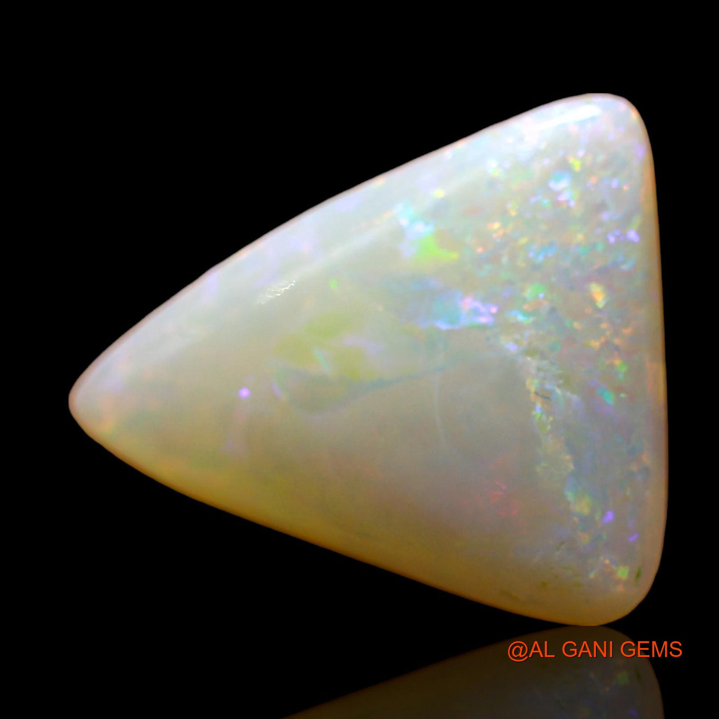 2.00 Cts Natural Australian Fire Opal Trillion Cabochon Loose Gemstone For Jewelry 14x11x3 mm AE-116