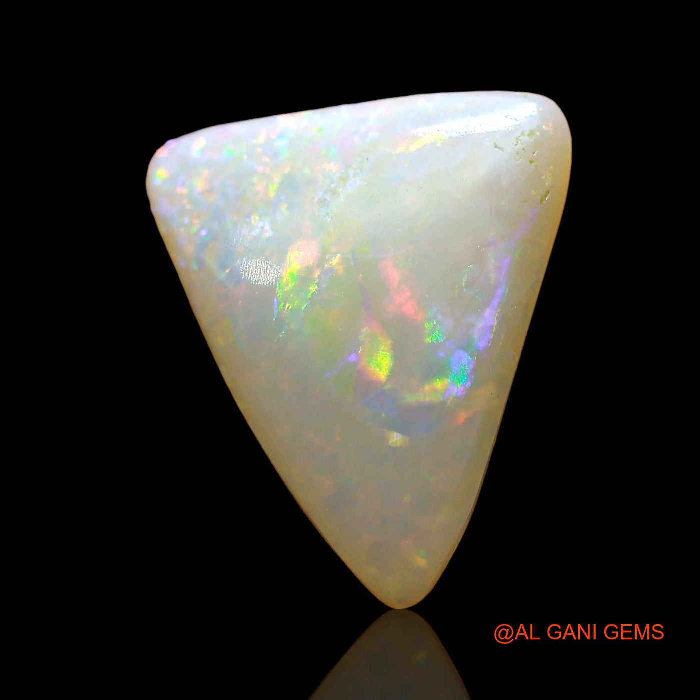 2.00 Cts Natural Australian Fire Opal Trillion Cabochon Loose Gemstone For Jewelry 14x11x3 mm AE-116