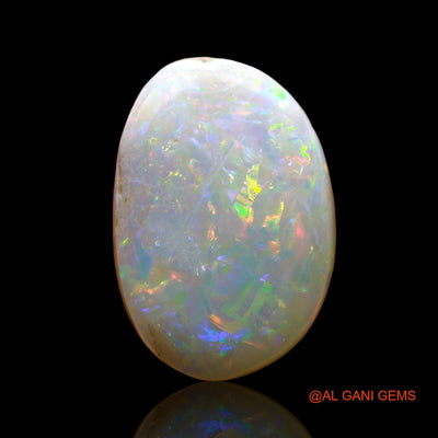 Natural Fire Opal Gemstone 5.00 Cts Loose Oval Cabochon From Australia 15x10x5 mm AE-117