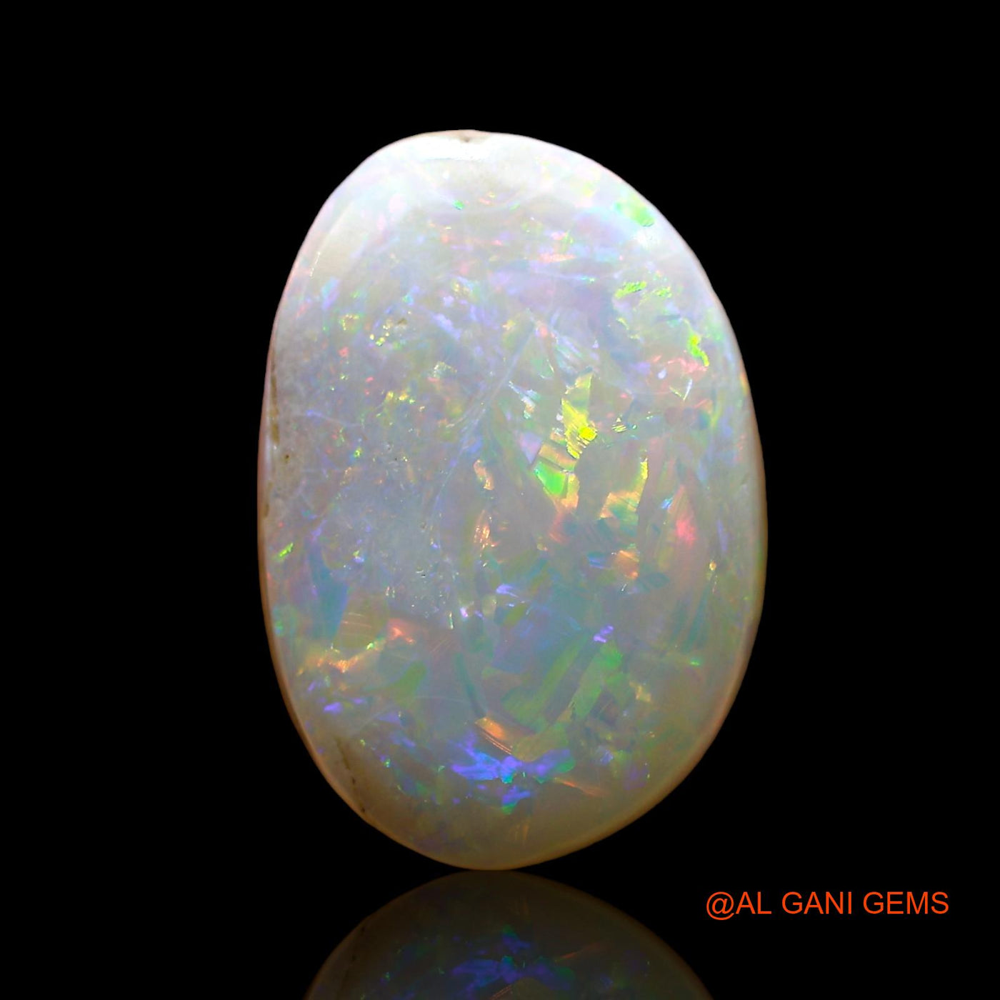 Natural Fire Opal Gemstone 5.00 Cts Loose Oval Cabochon From Australia 15x10x5 mm AE-117