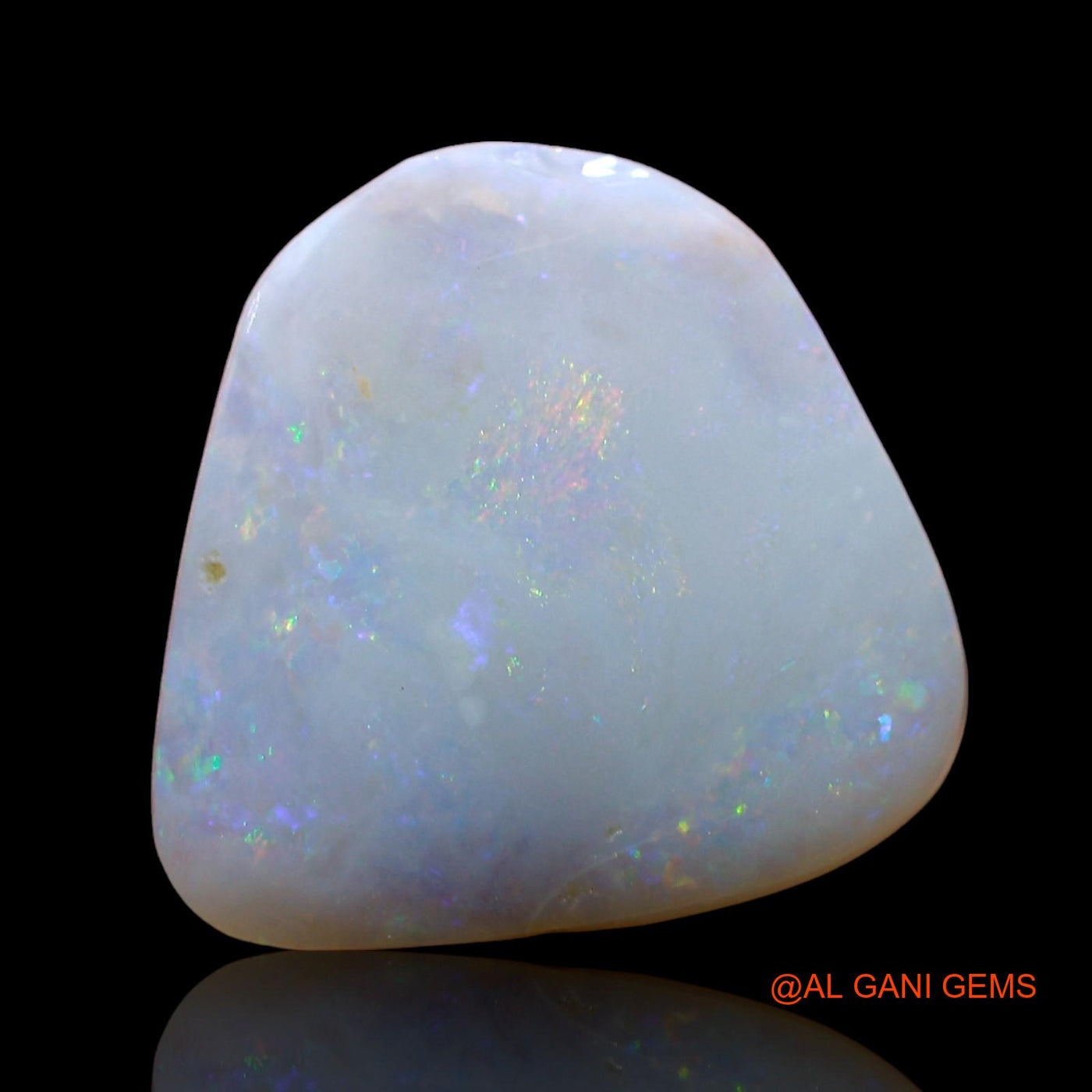 3.00 Cts Natural Australian Fire Opal Loose Gemstone Fancy Cabochon 14x13x3 mm AE-118