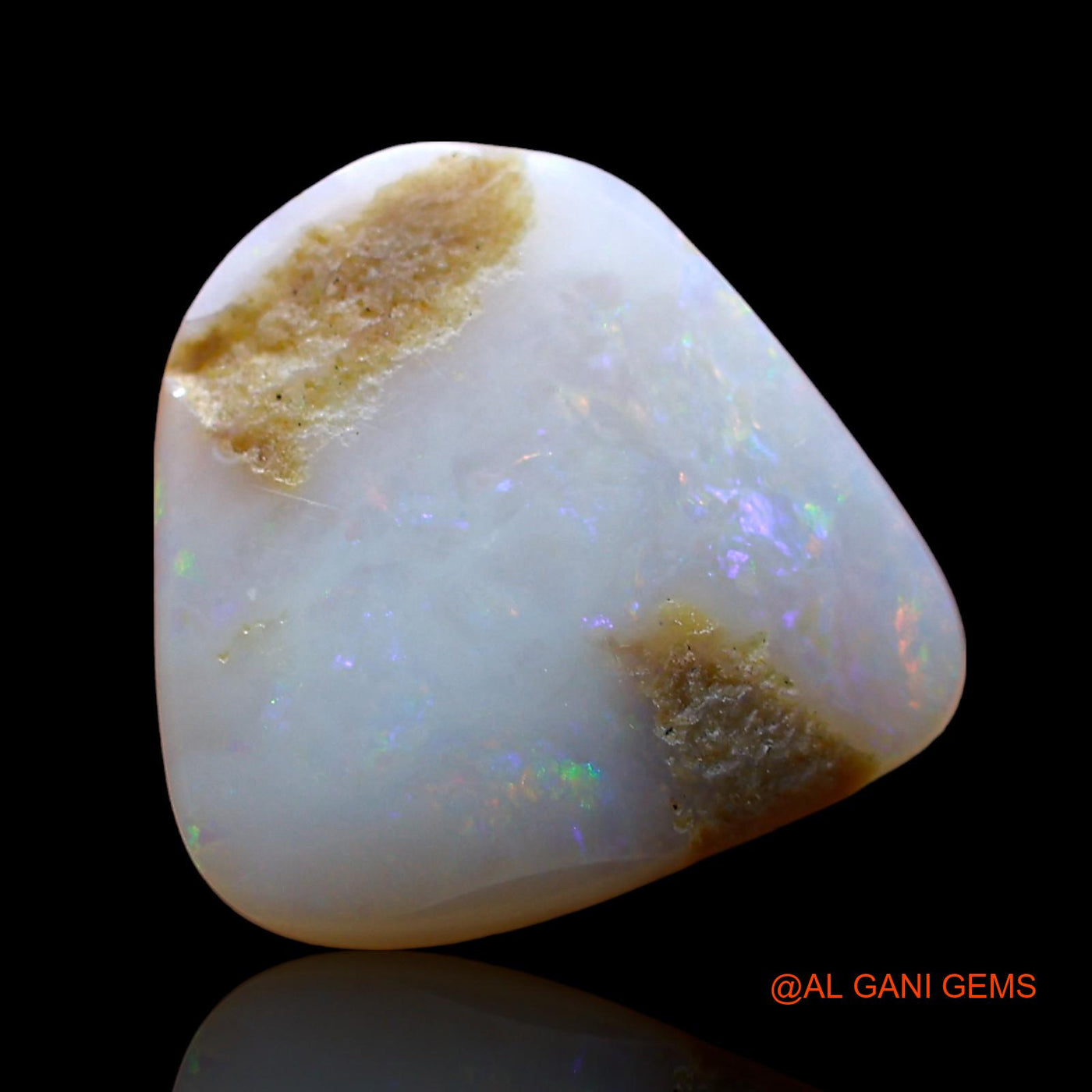 3.00 Cts Natural Australian Fire Opal Loose Gemstone Fancy Cabochon 14x13x3 mm AE-118