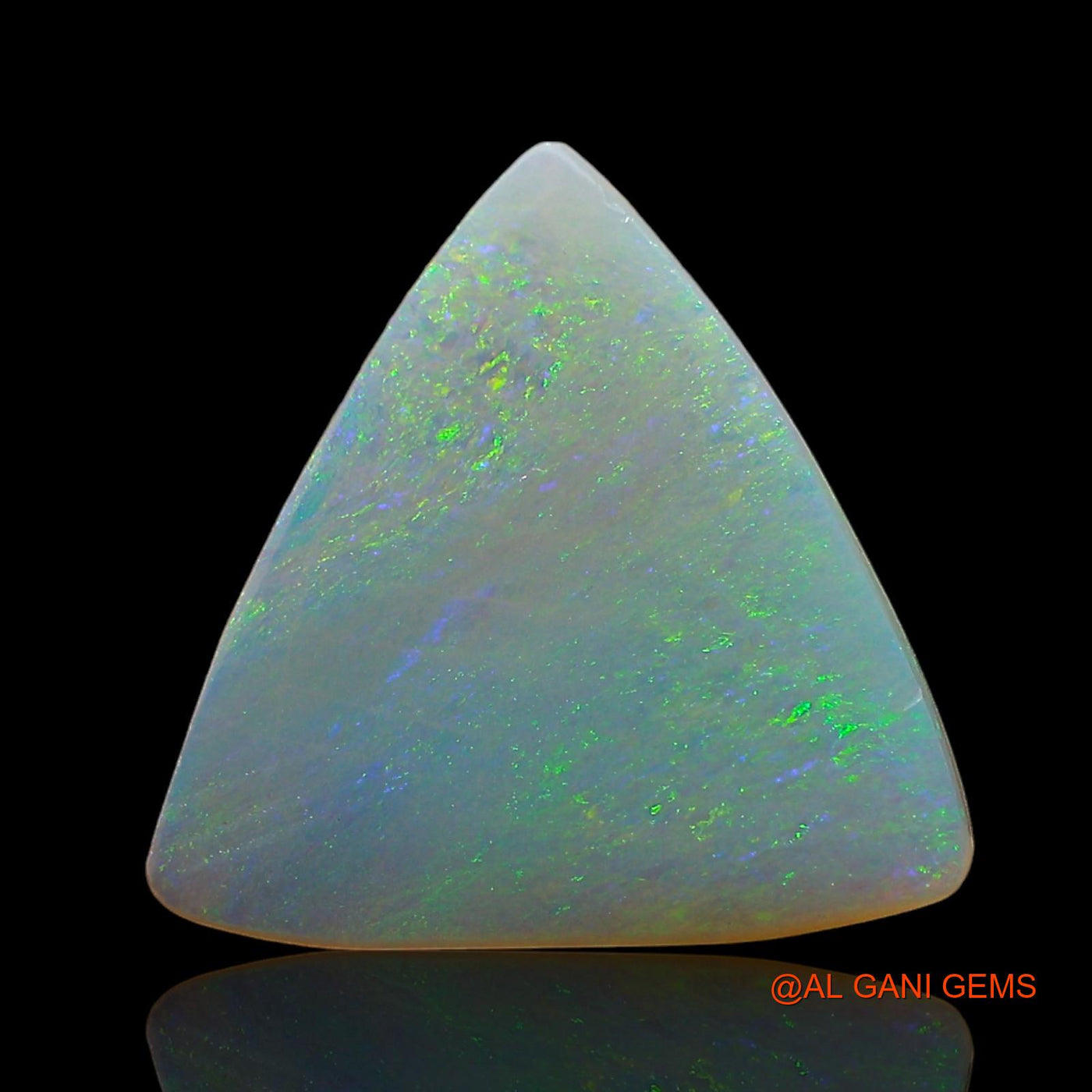 2.00 Cts Unheated Australian Fire Opal Loose Gemstone Trillion Cabochon Natural 13x13x2 mm AE-119