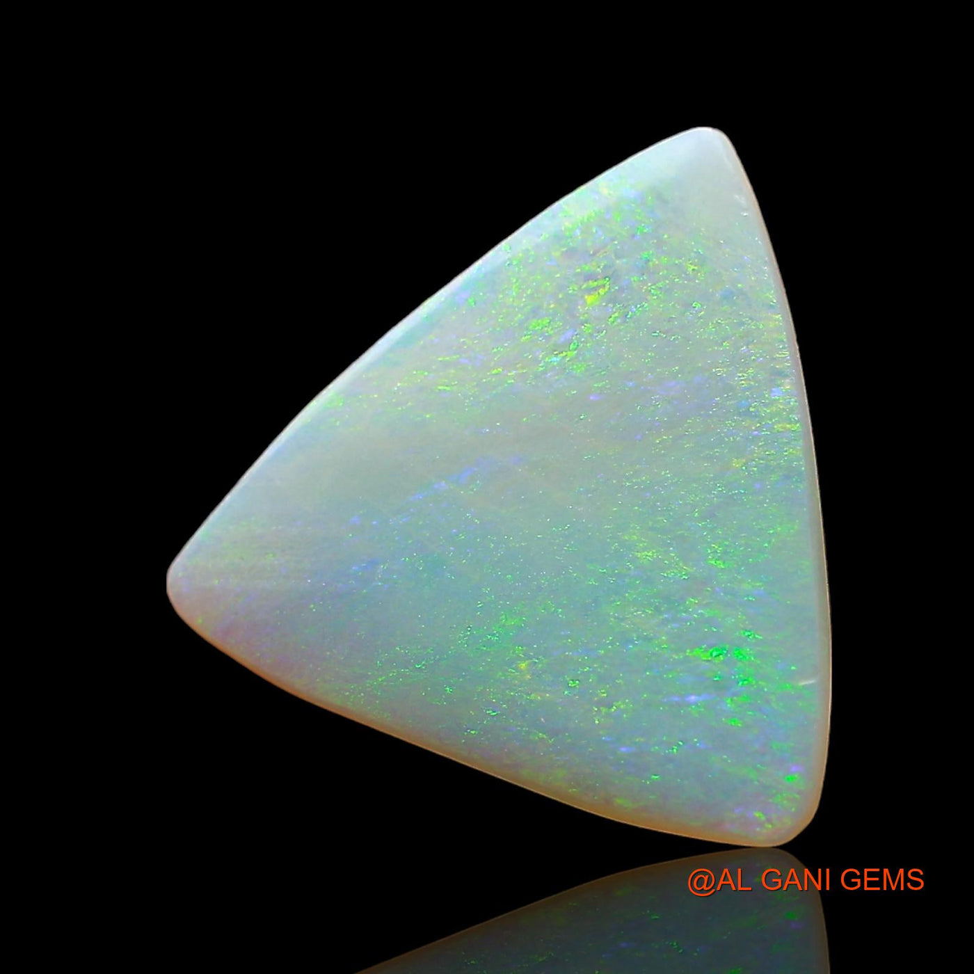 2.00 Cts Unheated Australian Fire Opal Loose Gemstone Trillion Cabochon Natural 13x13x2 mm AE-119