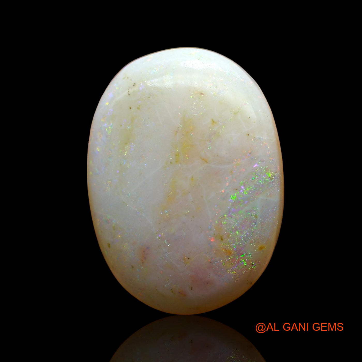 16.00 Cts Natural Australian Fire Opal Loose Gemstone Oval Cabochon 22x16x6 mm AE-11