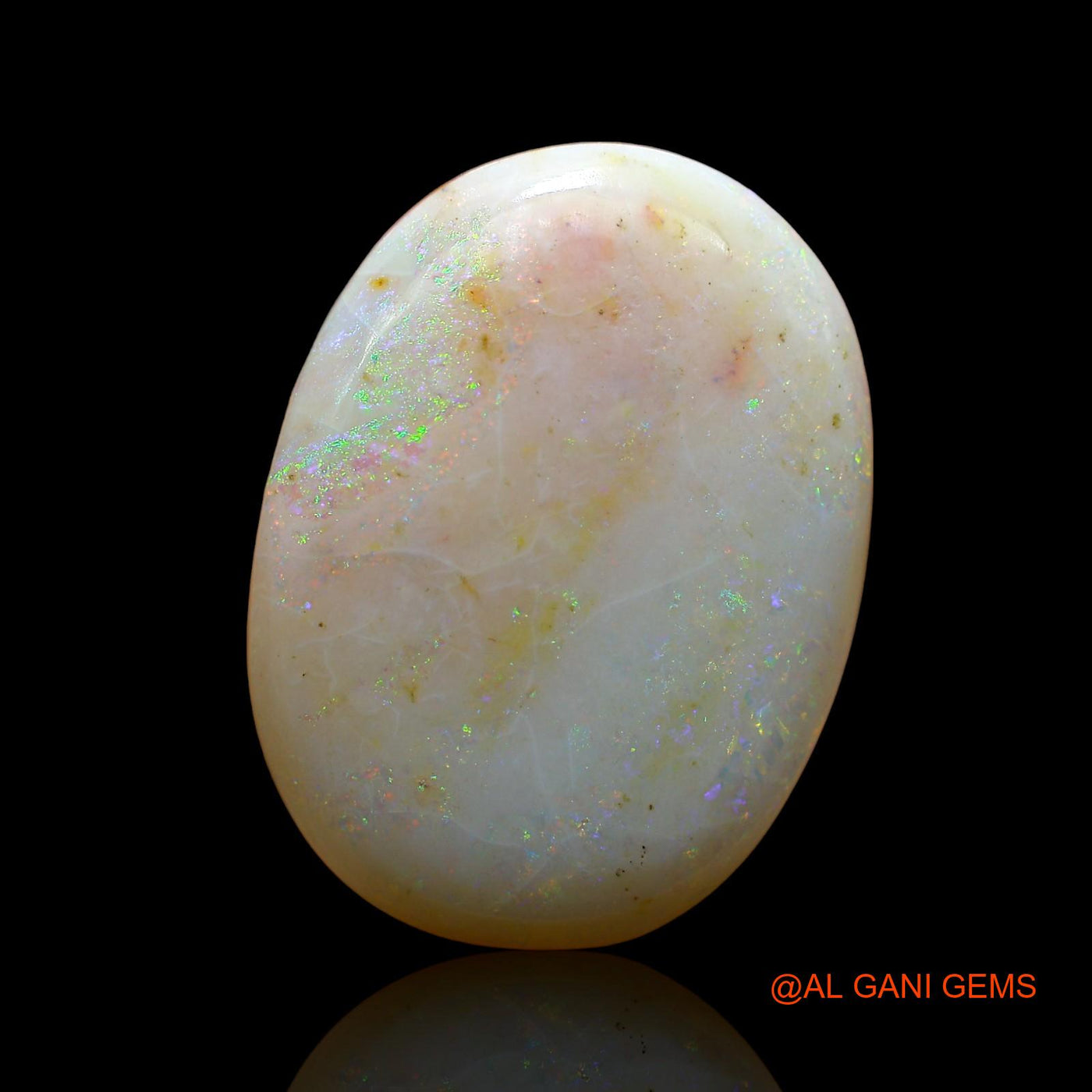 16.00 Cts Natural Australian Fire Opal Loose Gemstone Oval Cabochon 22x16x6 mm AE-11