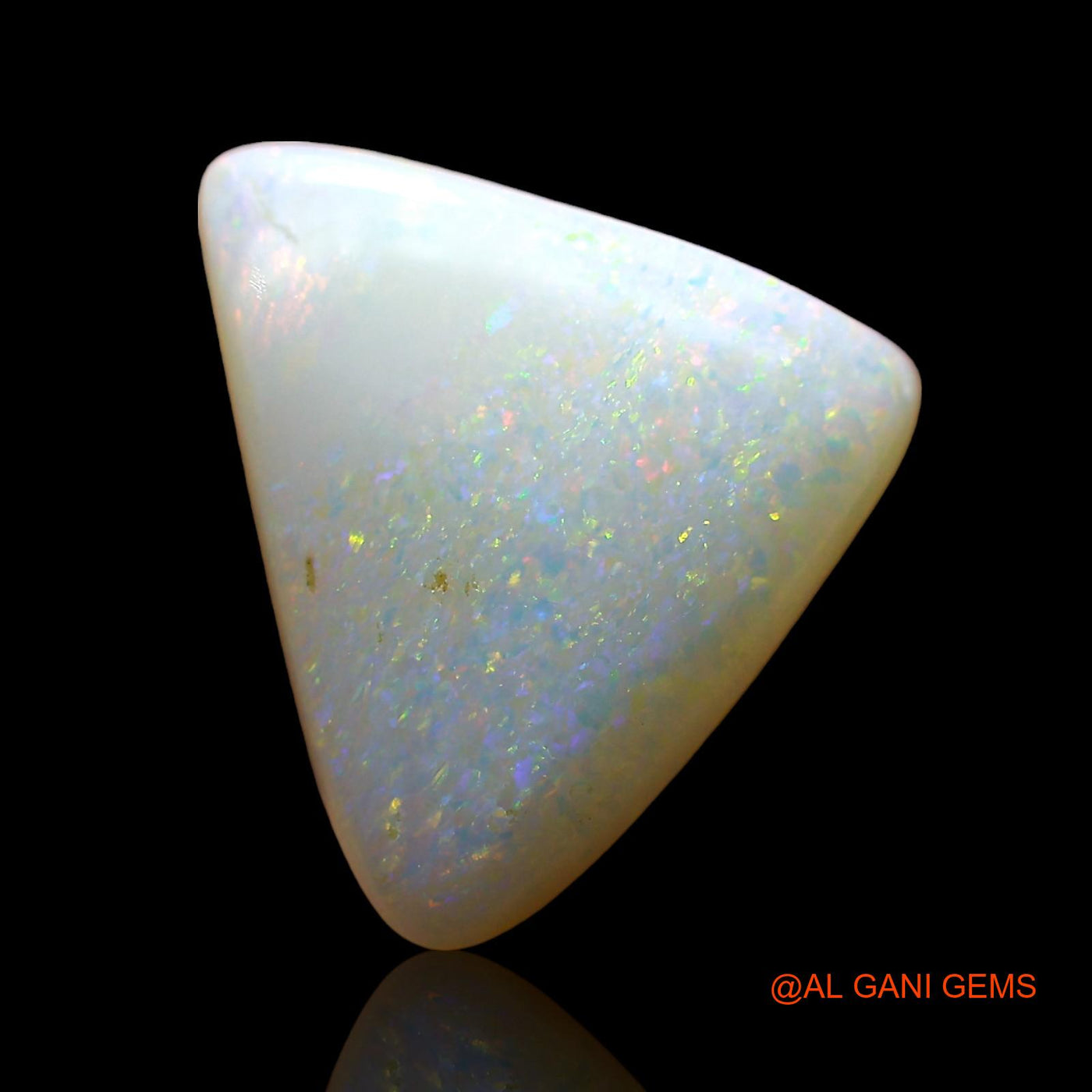 4.00 Cts Natural Australian Fire Opal Trillion Cabochon Loose Gemstone For Jewelry 13x11x4 mm AE-120