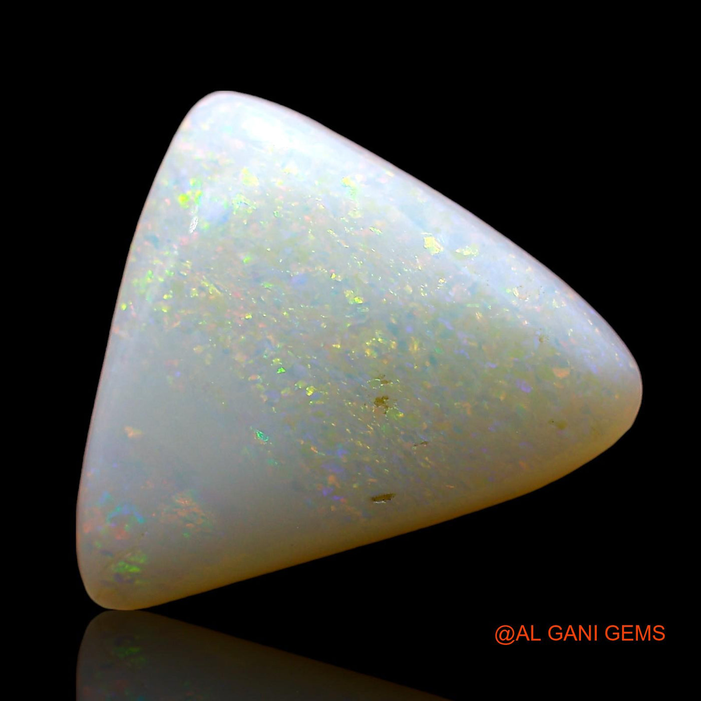 4.00 Cts Natural Australian Fire Opal Trillion Cabochon Loose Gemstone For Jewelry 13x11x4 mm AE-120