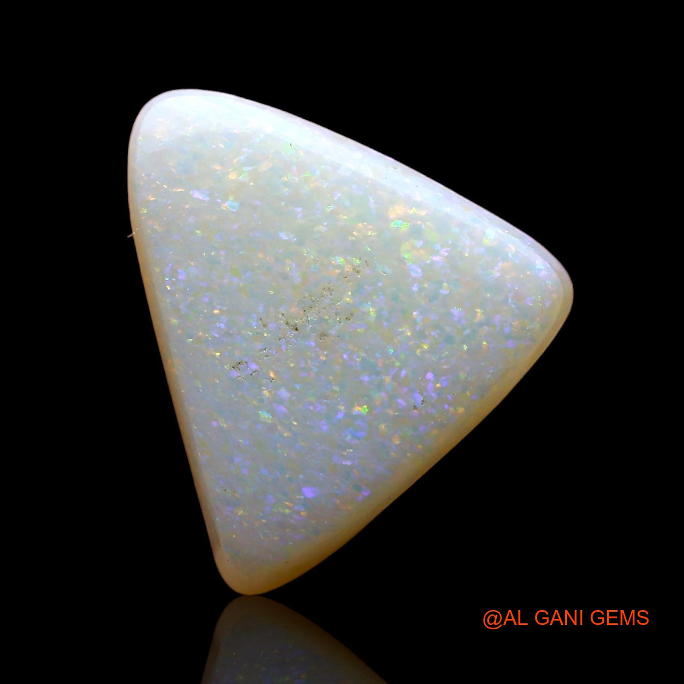 4.00 Cts Natural Australian Fire Opal Trillion Cabochon Loose Gemstone For Jewelry 13x11x4 mm AE-120
