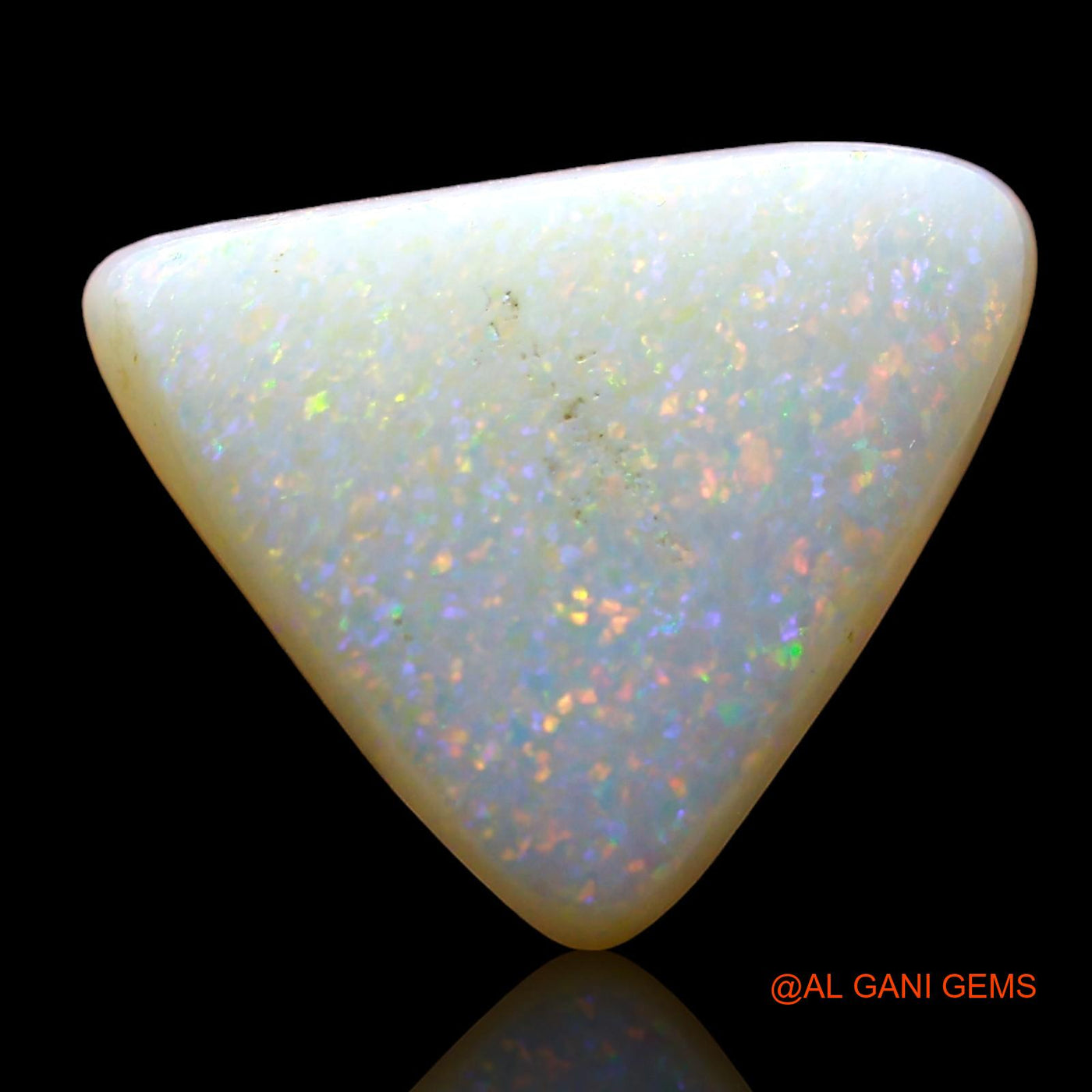 4.00 Cts Natural Australian Fire Opal Trillion Cabochon Loose Gemstone For Jewelry 13x11x4 mm AE-120