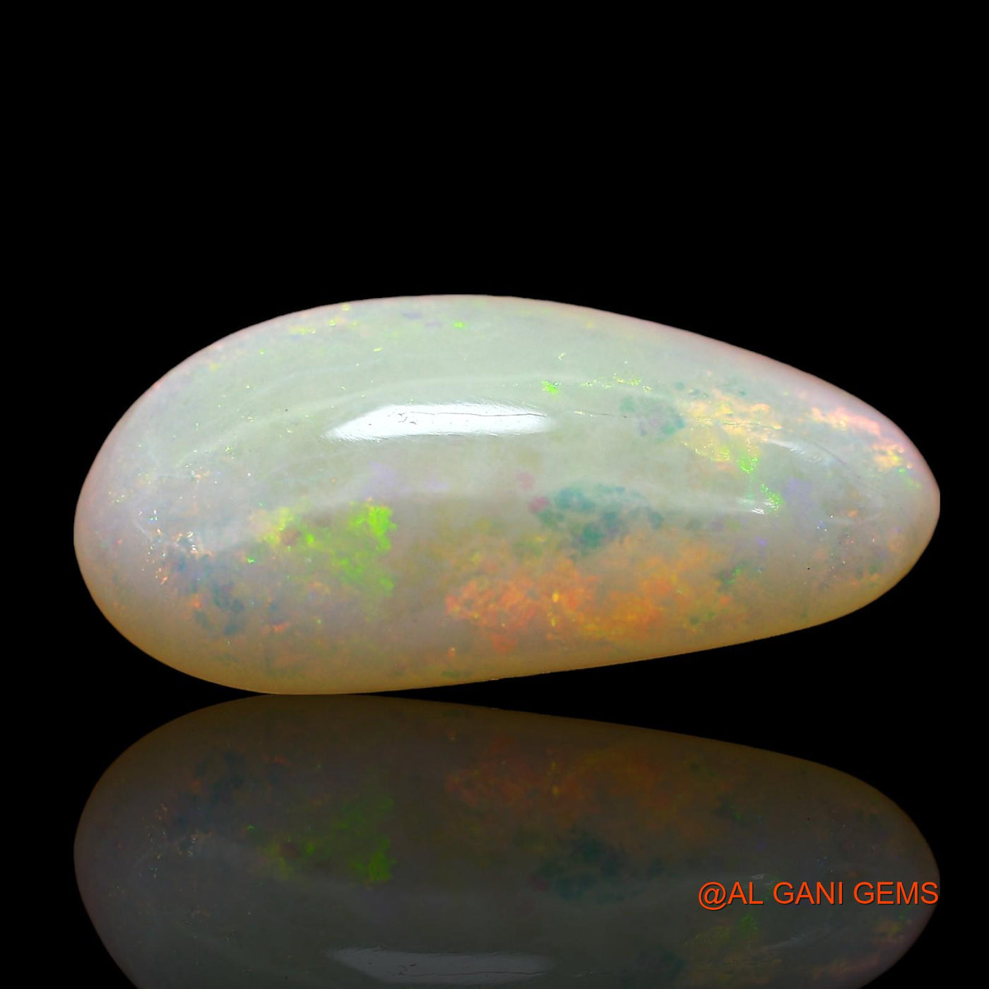 4.00 Cts Unheated Australian Fire Opal Loose Gemstone Oval Cabochon Natural 16x8x5 mm AE-124
