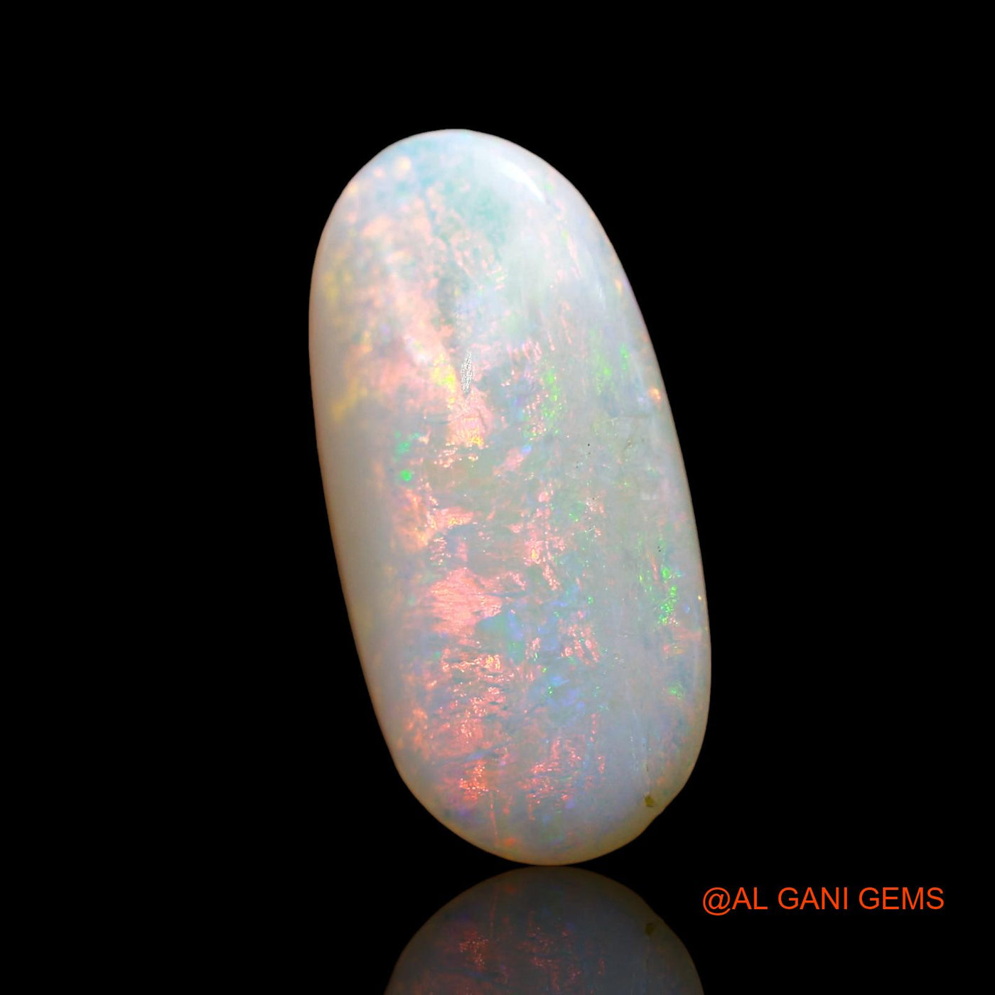 4.00 Cts Unheated Australian Fire Opal Loose Gemstone Oval Cabochon Natural 16x8x5 mm AE-124