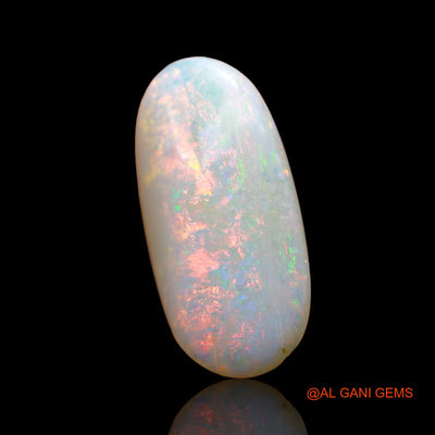 4.00 Cts Unheated Australian Fire Opal Loose Gemstone Oval Cabochon Natural 16x8x5 mm AE-124